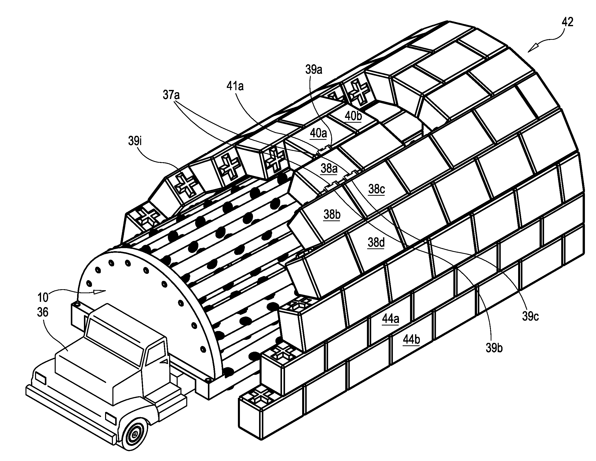 Formwork for use in the construction of arched structures and a method of constructing arched structures