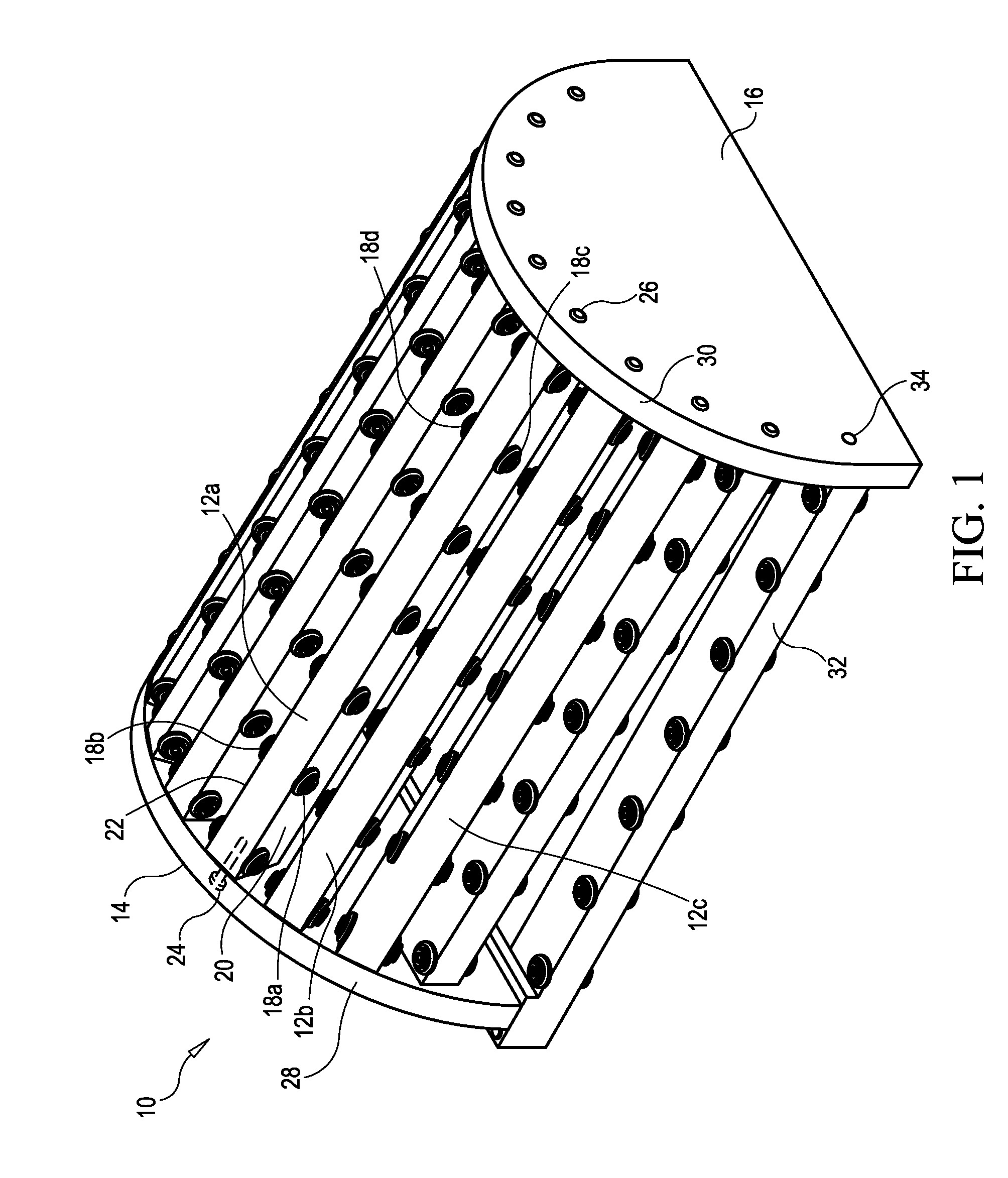 Formwork for use in the construction of arched structures and a method of constructing arched structures