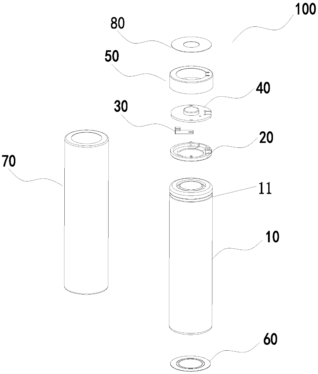 Flashlight battery