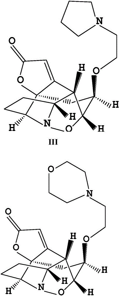 Application of composition of tetrahydropyrrolyl and morpholinyl derivatives of Virosaine A in antibacterial medicines