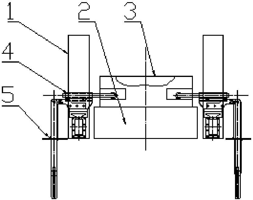 Stamping waste silent transmission device and transmission method