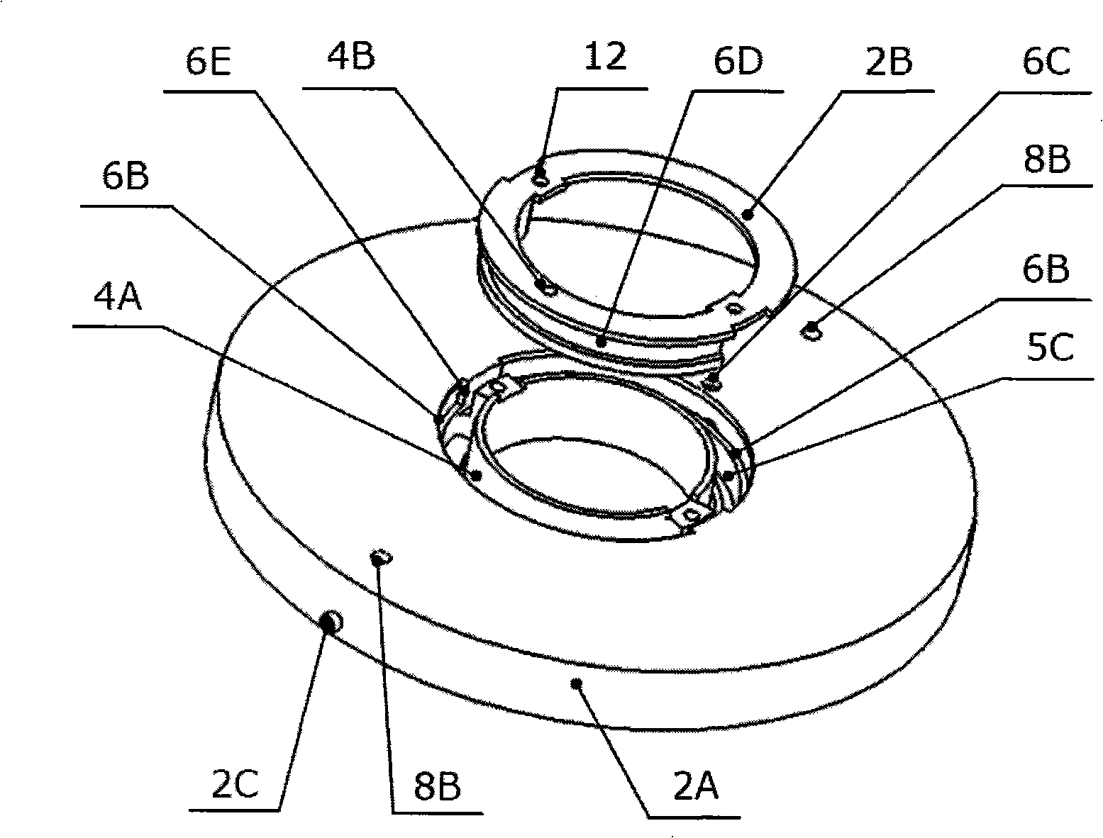 Device for controlling photo-etching machine immerge