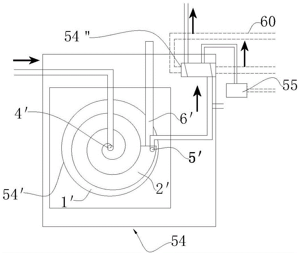 Treatment device for treating printing and dyeing wastewater