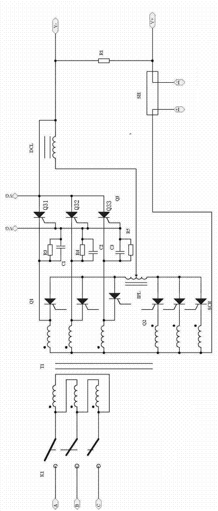 Circuit for realizing CO2/MAG (metal, active gas welding) arc welding machine arc-striking method