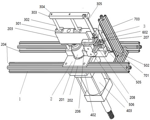 A cutting joint device for automatic grafting of seedlings