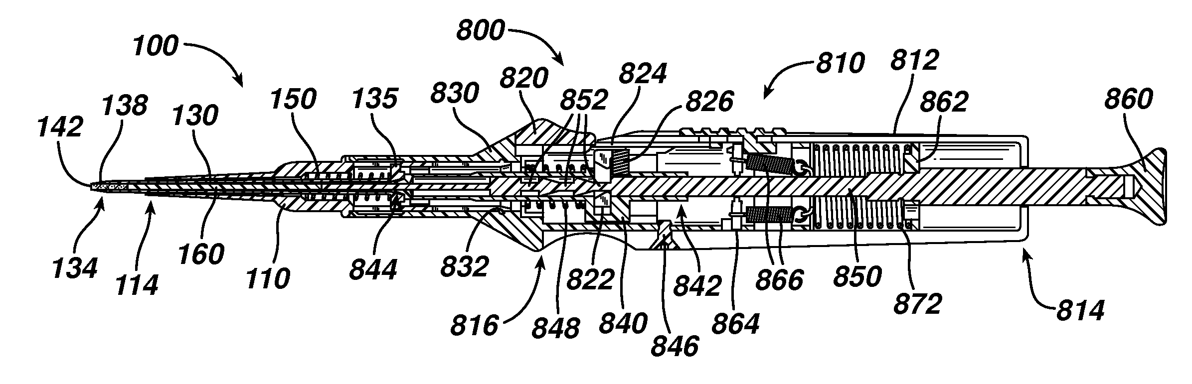 Device for delivering medicinal implants