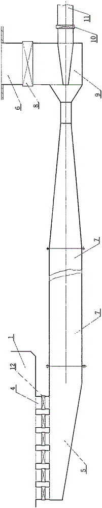 Jet flue gas recycling method for preventing spray opening burning loss of secondary reheating boiler