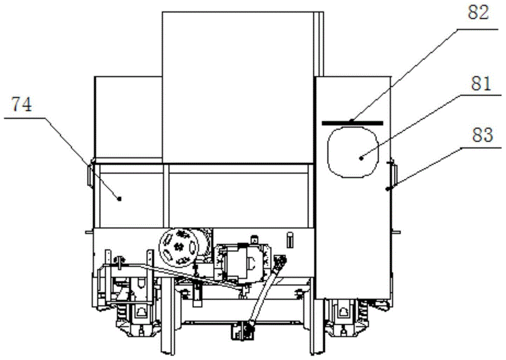 A railway-specific multifunctional steel coil transport vehicle