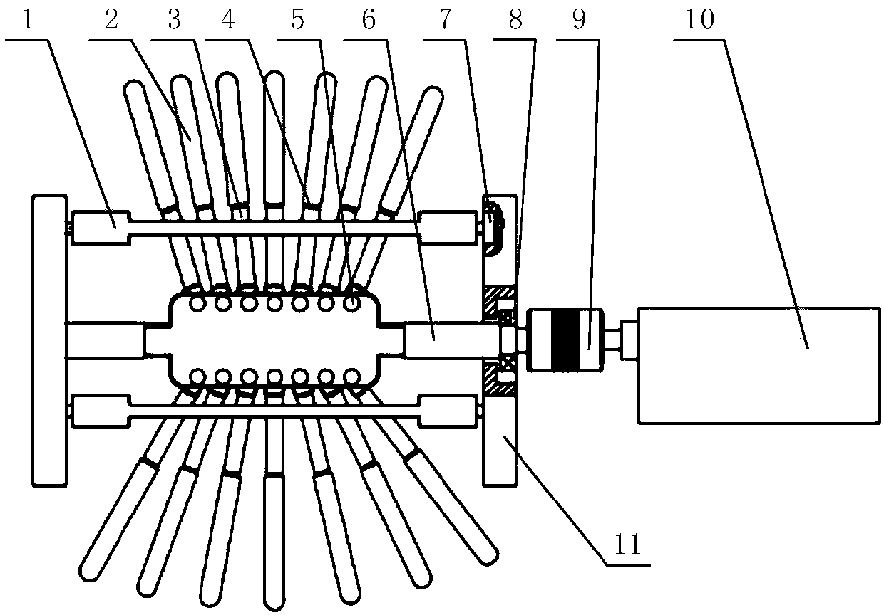 Combing-brush profile-modeling fructus-lycii picking tail-end executor