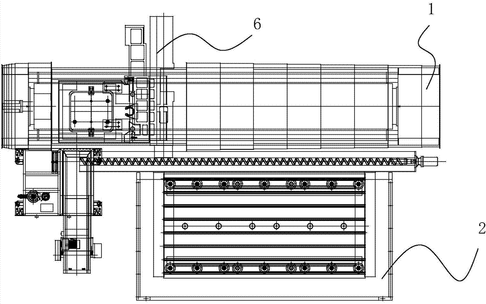 Floor machining center ram