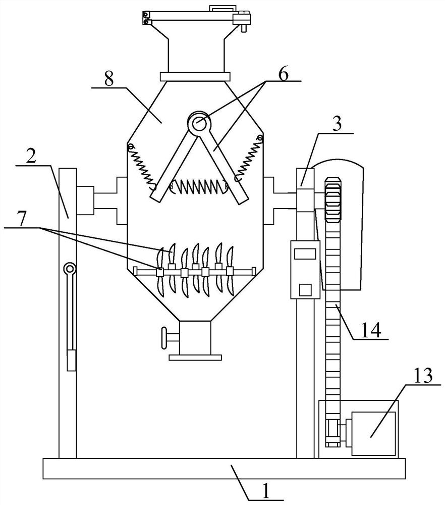 A textile dye mixing device