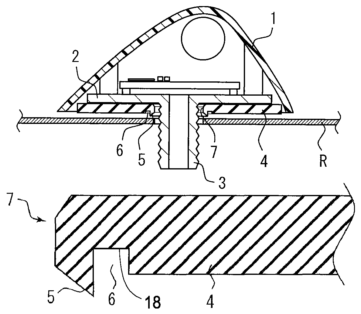 Vehicle roof mount antenna