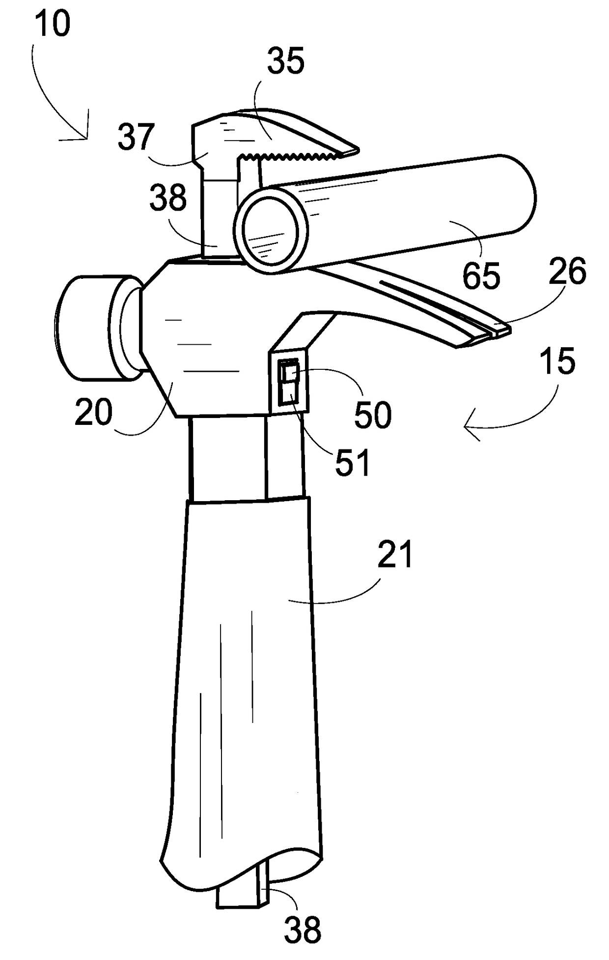 Multiple-tooled hammer