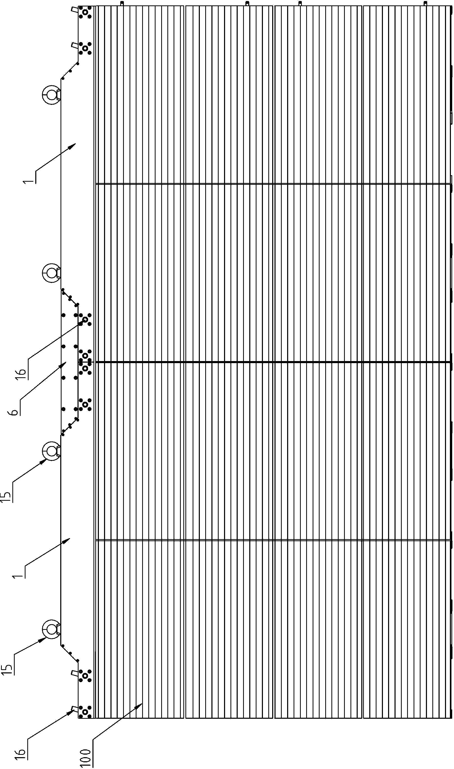 Light-emitting diode (LED) grid screen