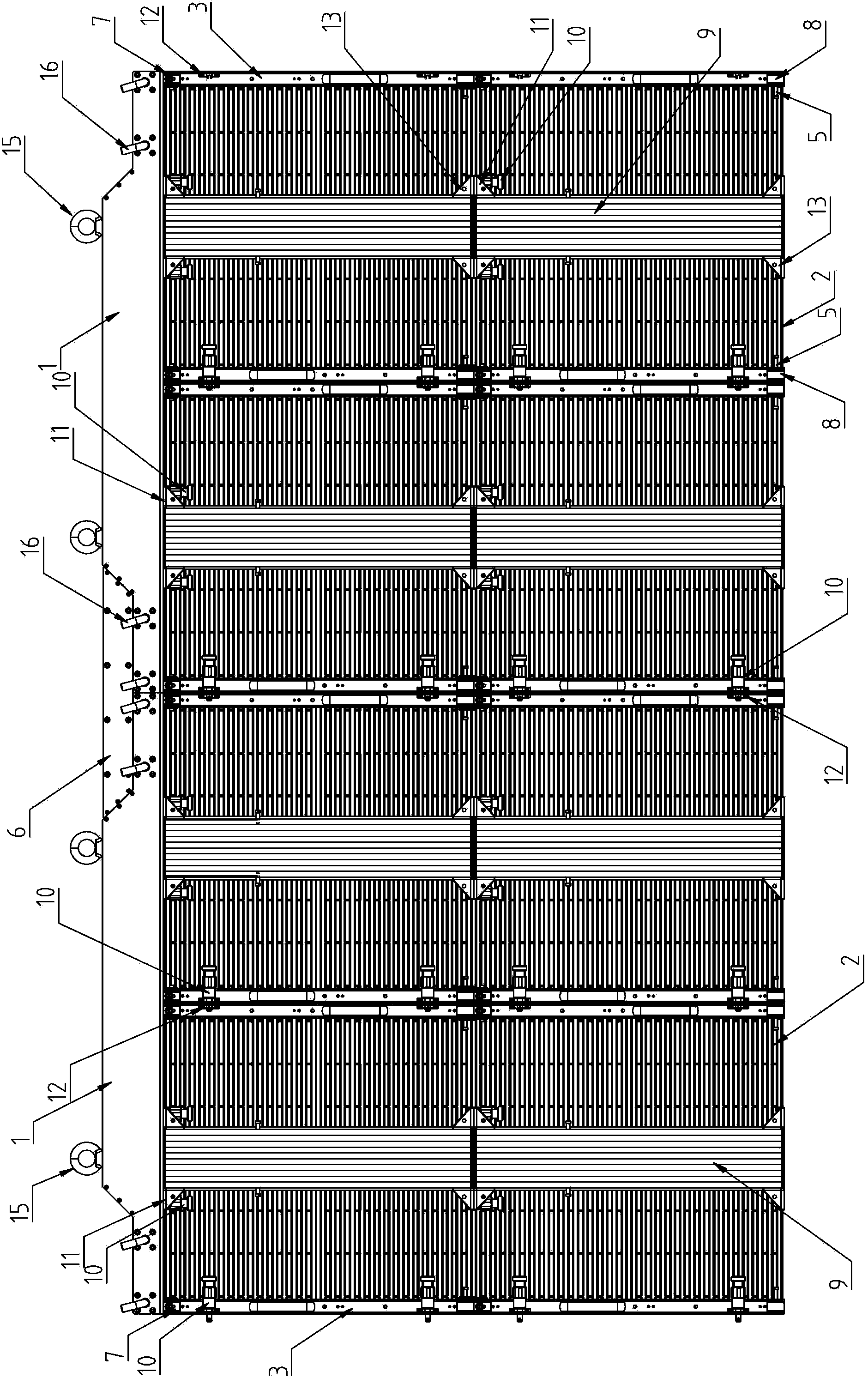 Light-emitting diode (LED) grid screen