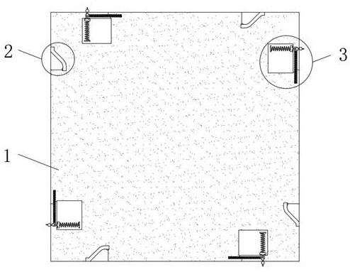 Quick assembly type epoxy resin building decorative plate