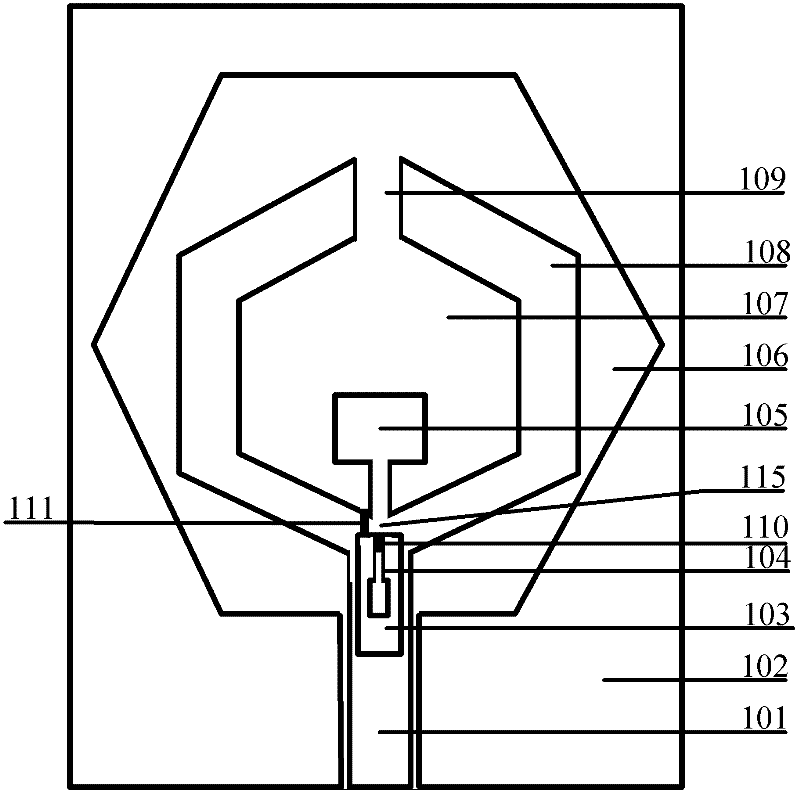 Ultra wideband switching reconfigurable antenna and method for realizing trapping of different frequencies