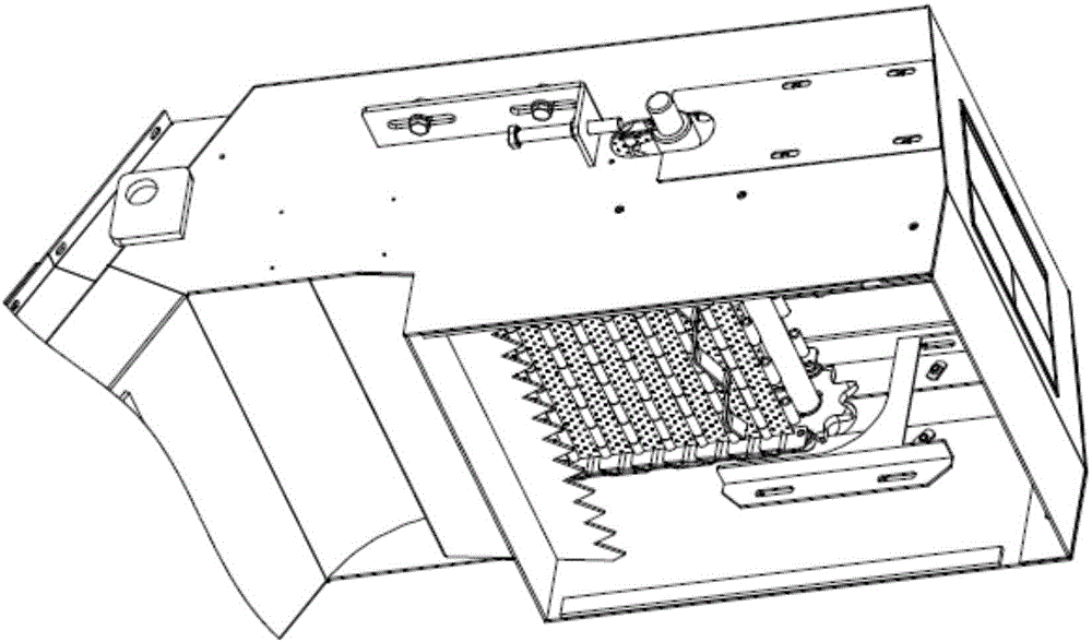 Novel chip-blocking resistant structure for chain plate chip cleaner