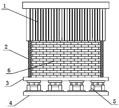 An integral low-rise building isolation mechanism