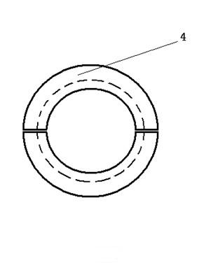 Connecting structure of three-layer steel-plastic glass fiber composite pipe and connecting method thereof