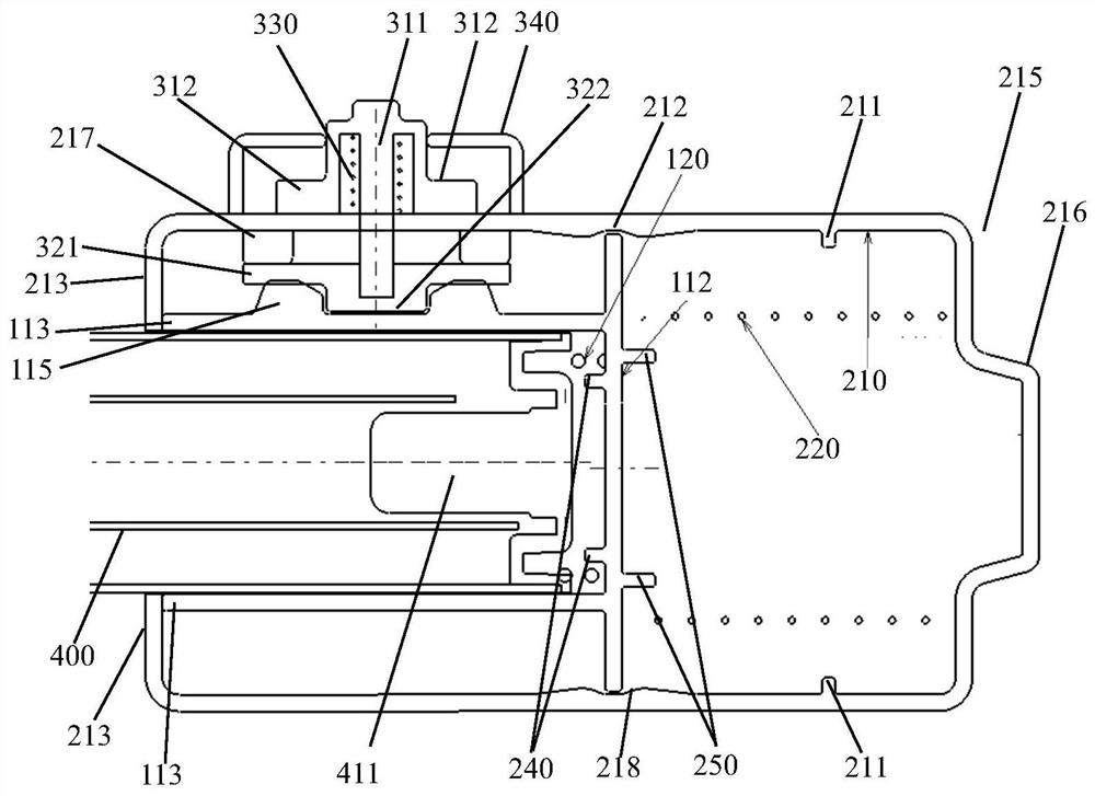 Blind structure for vehicle and vehicle