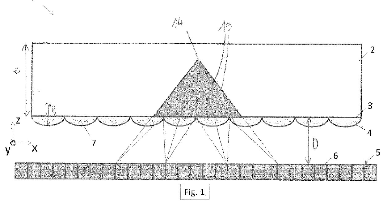 Detector for detecting the traces of ionizing particles