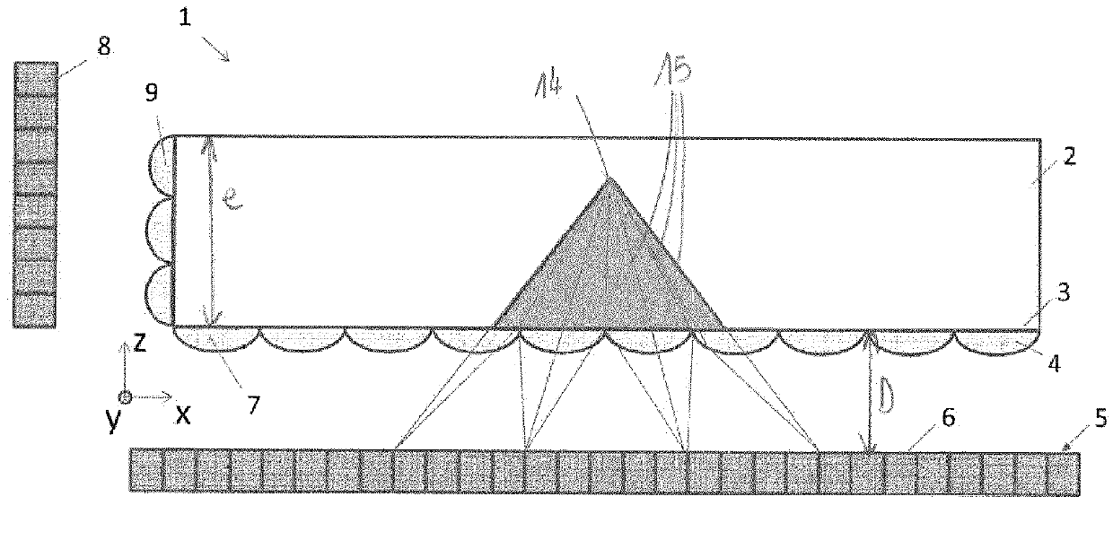 Detector for detecting the traces of ionizing particles