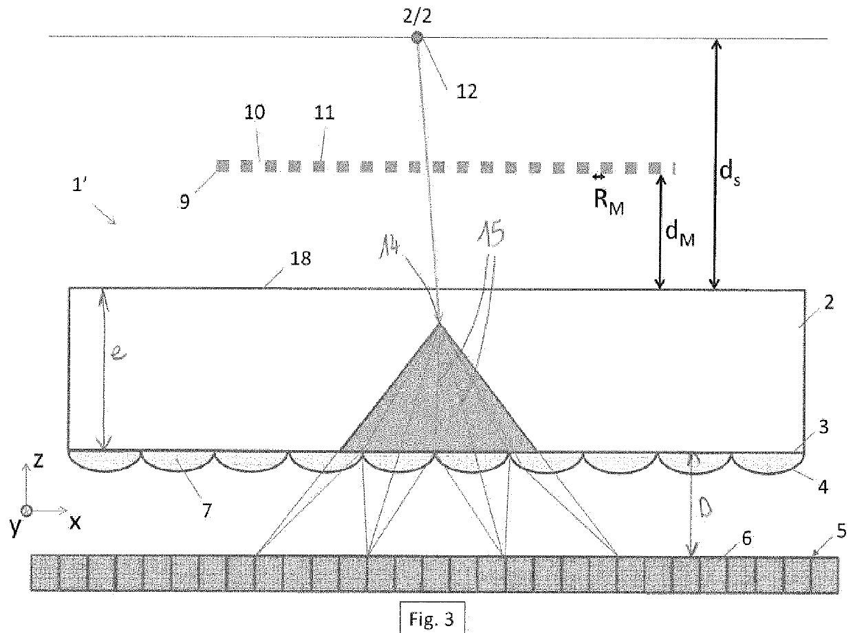 Detector for detecting the traces of ionizing particles