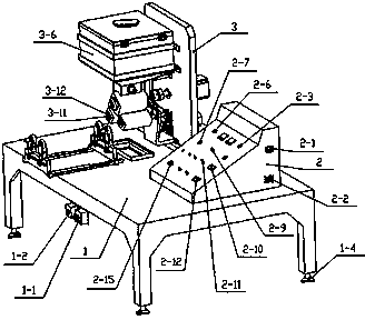 Coating transmission mechanism of fastening bolt lubricant pre-coating device and mounting method of coating transmission mechanism