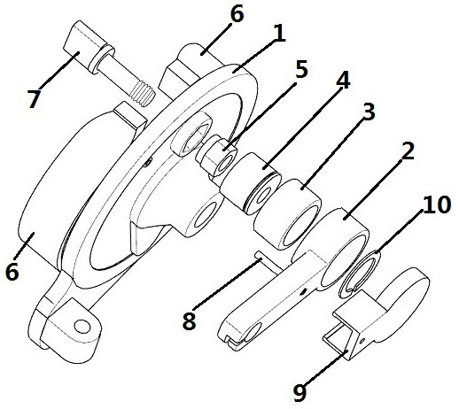 Automatic compensation drum brake