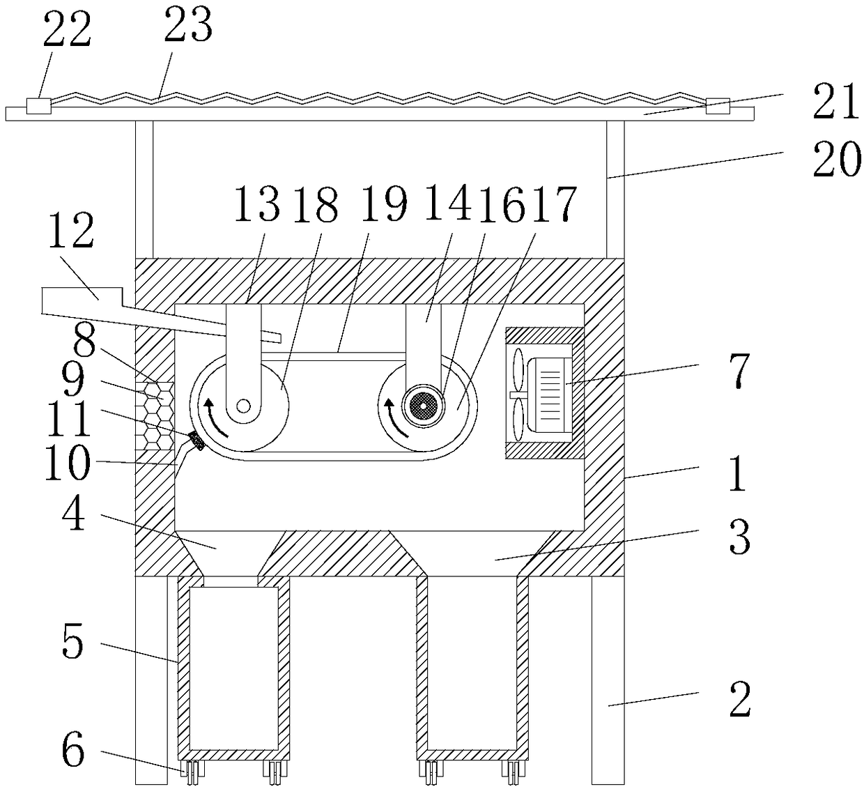 Anti-insolation magnetic separation equipment for mines