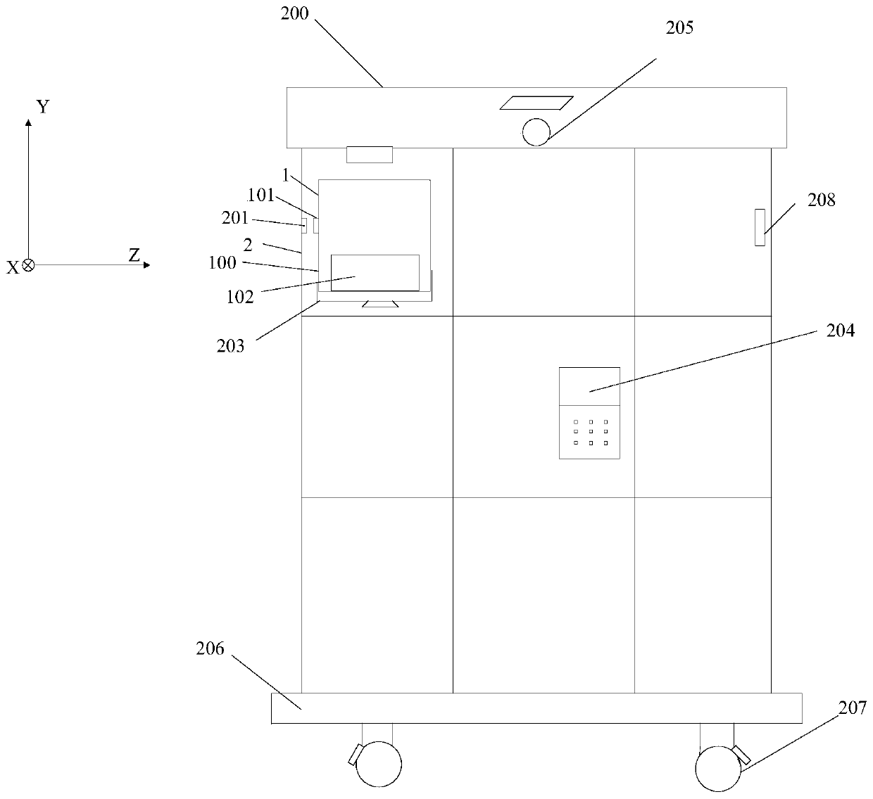 Shared logistics box charging control system and method