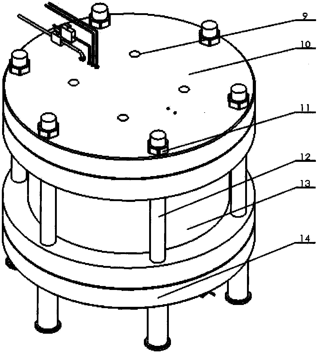 A supercritical carbon dioxide fracturing simulation experiment device