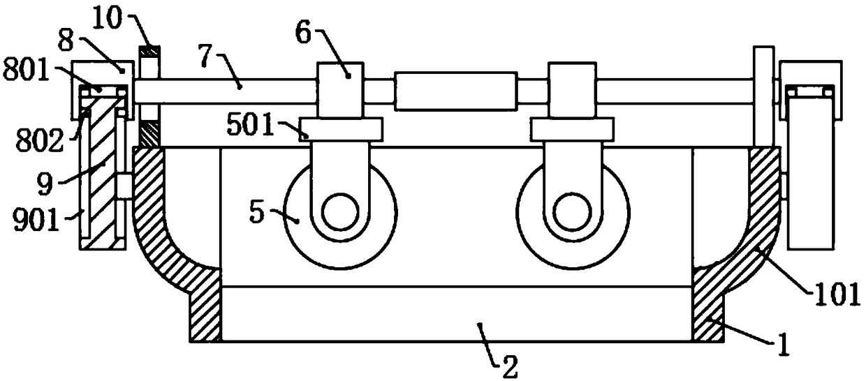 Prepressing device of plywood