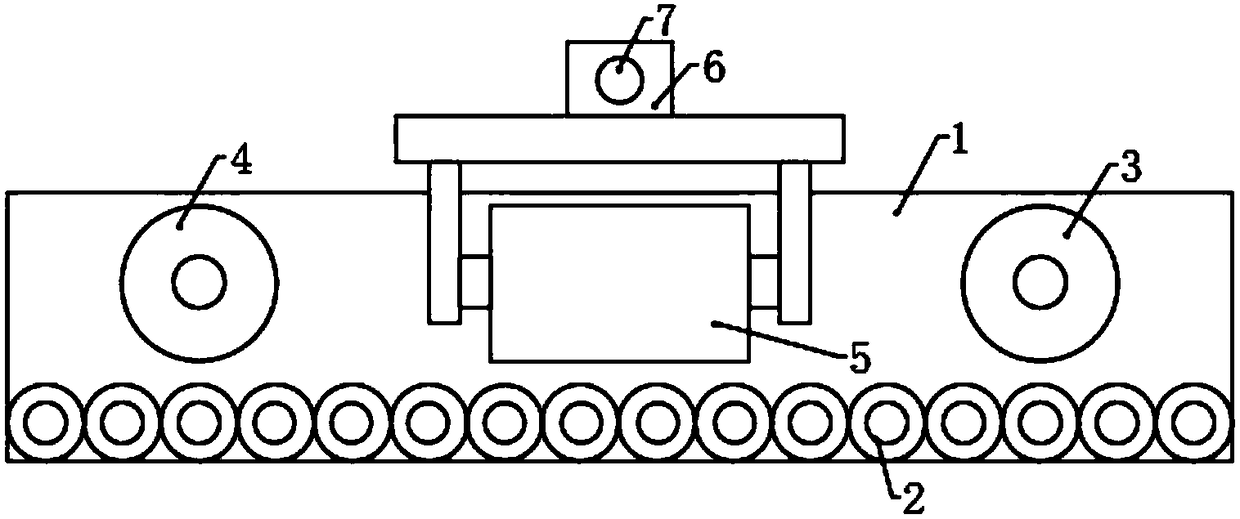 Prepressing device of plywood