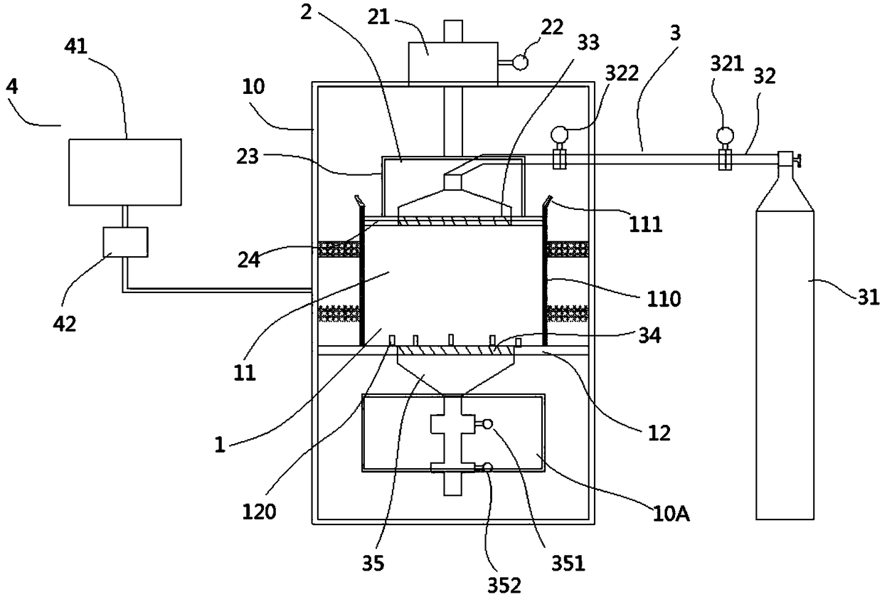 Powder cooling device