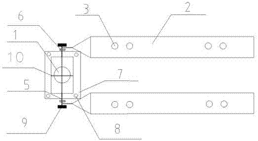 Construction site stair adjustable type border protective device