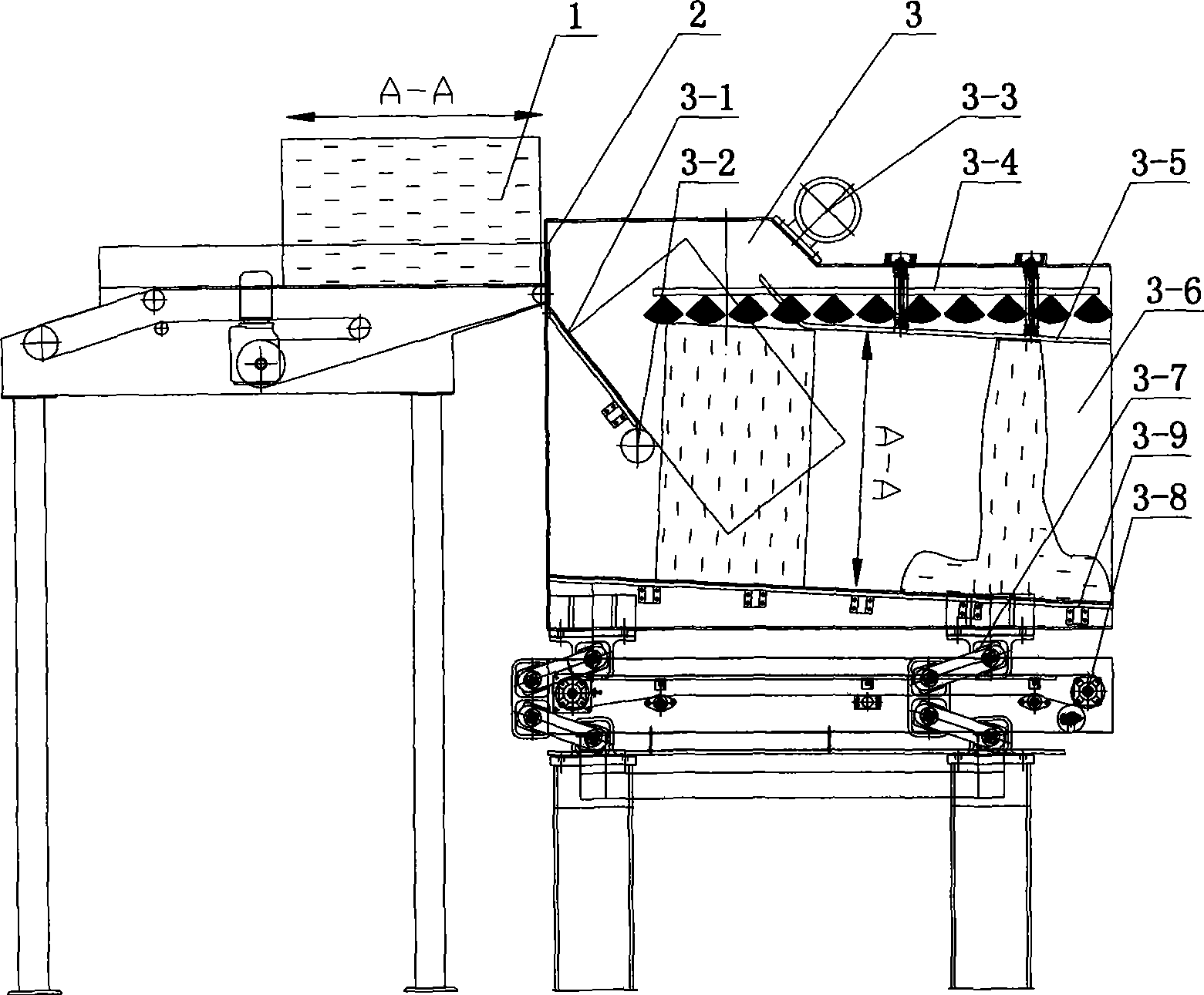 Tobacco bale loose treatment device and tobacco bale loosening reversion processing method