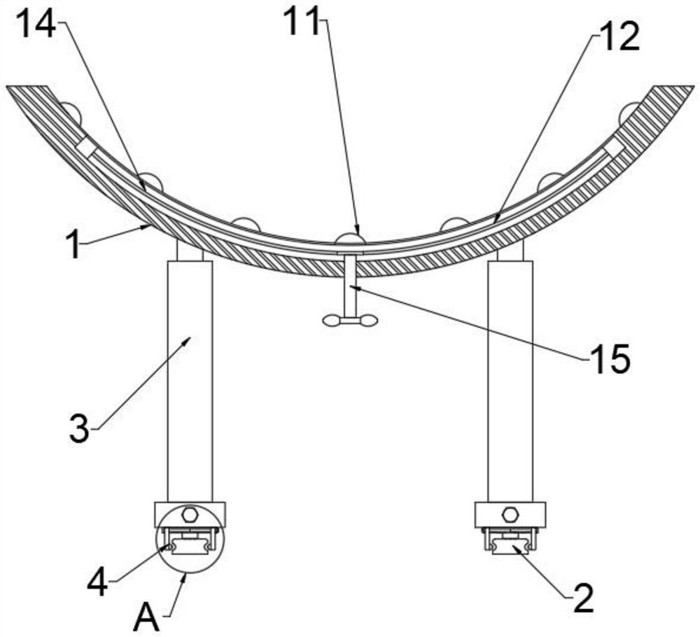 Sliding system for underground pipe gallery construction