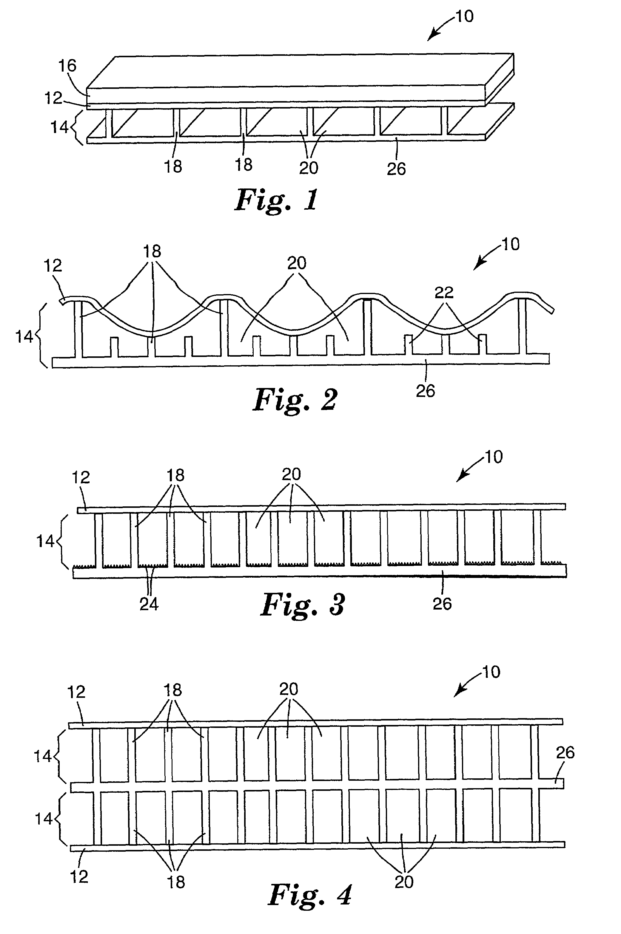 Layered sheet construction for wastewater treatment