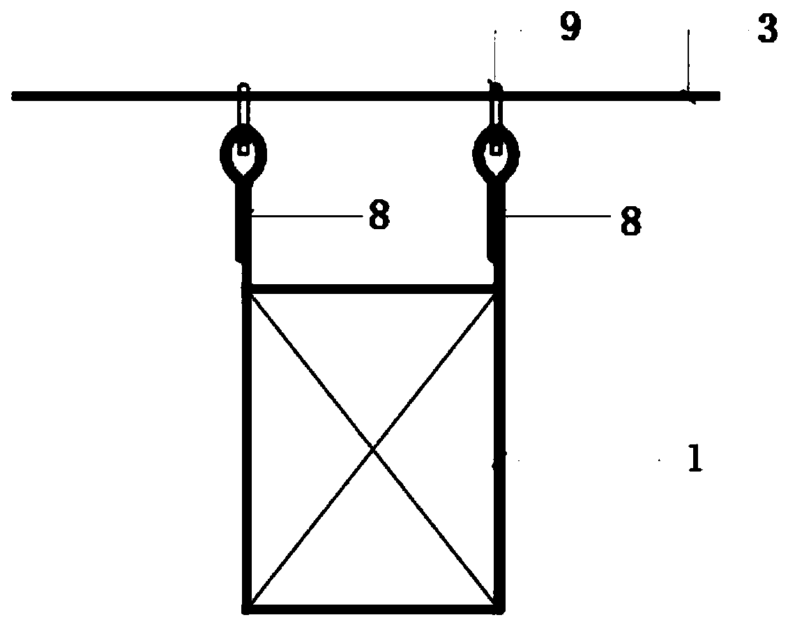 Suspended platform system for steel structure metal roof base plate installation