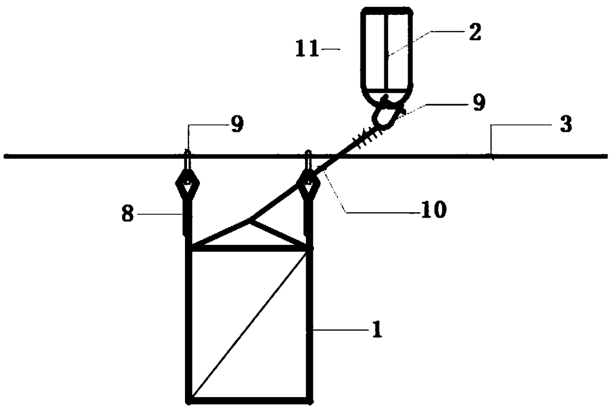 Suspended platform system for steel structure metal roof base plate installation