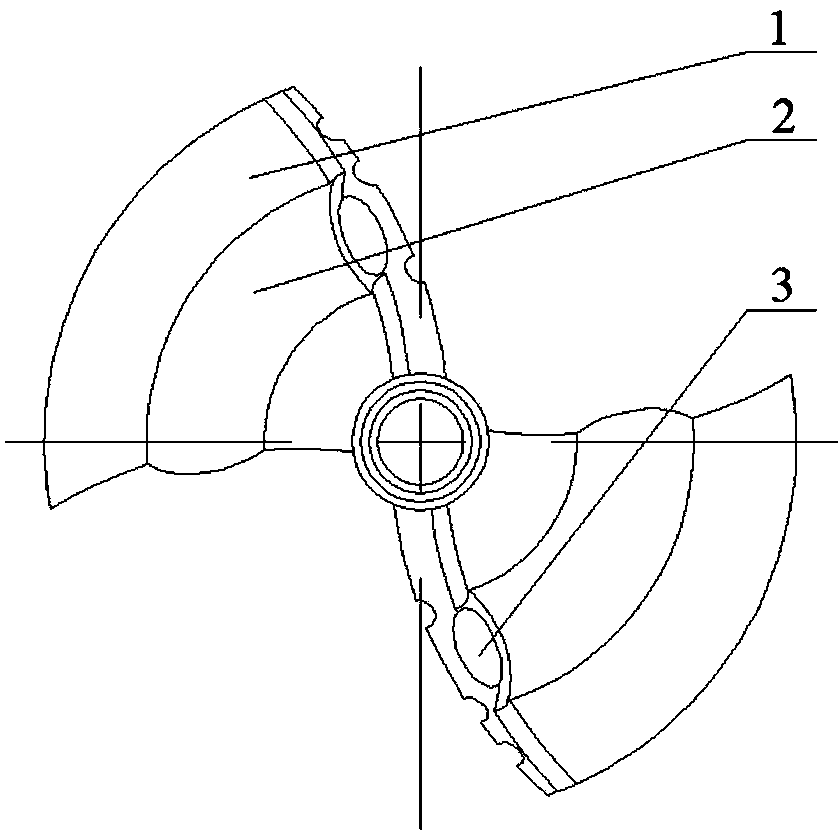 Penetration type concave-convex blade rotor inside heat exchange pipe