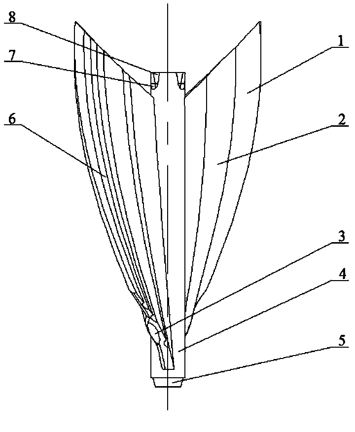 Penetration type concave-convex blade rotor inside heat exchange pipe