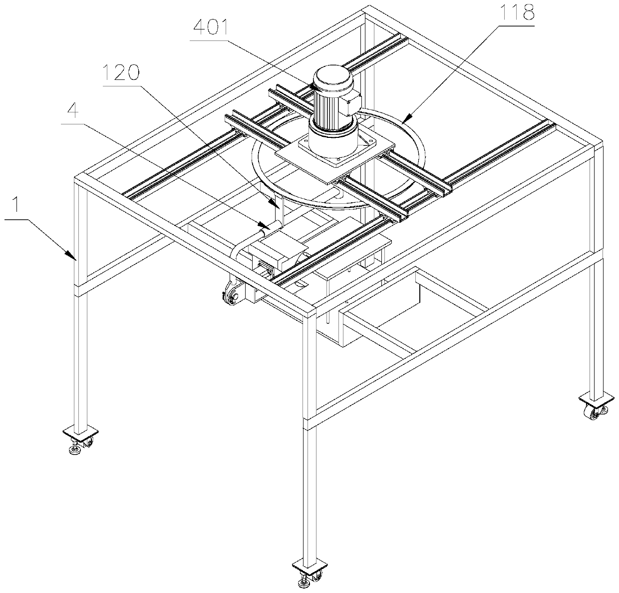 Automatic edge finding and grinding device for specially shaped metal part