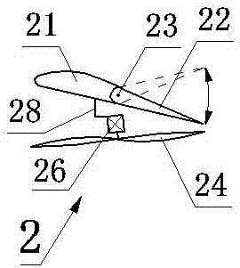 A kind of composite aircraft with empennage