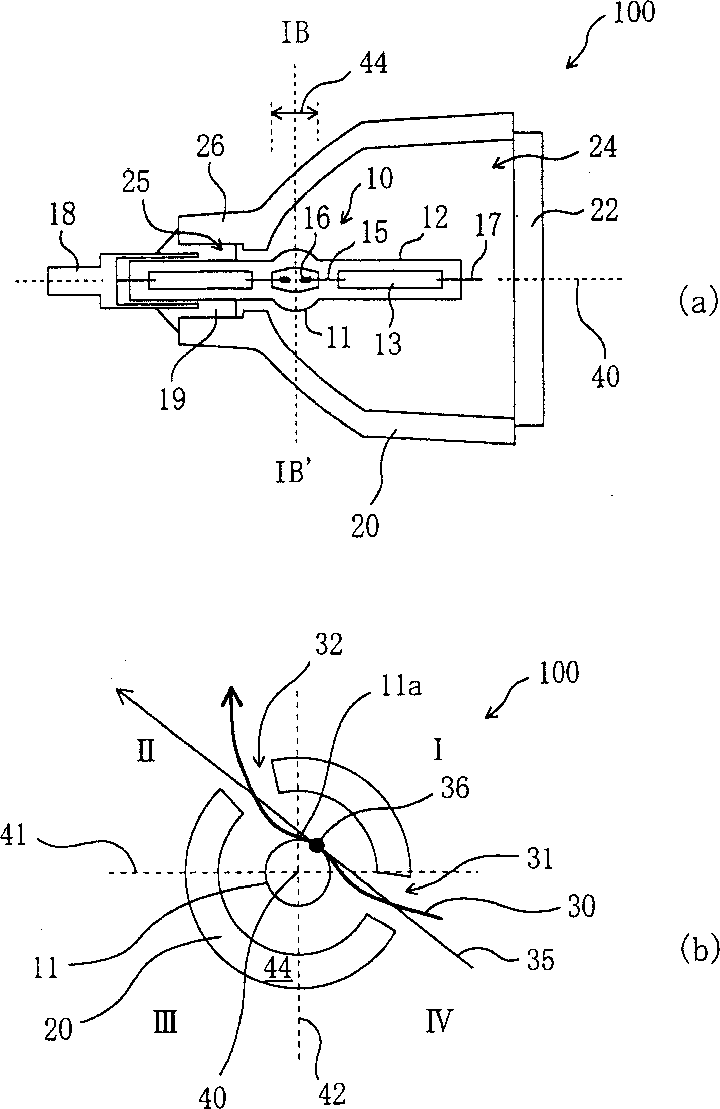 Lamp with mirror and image projector