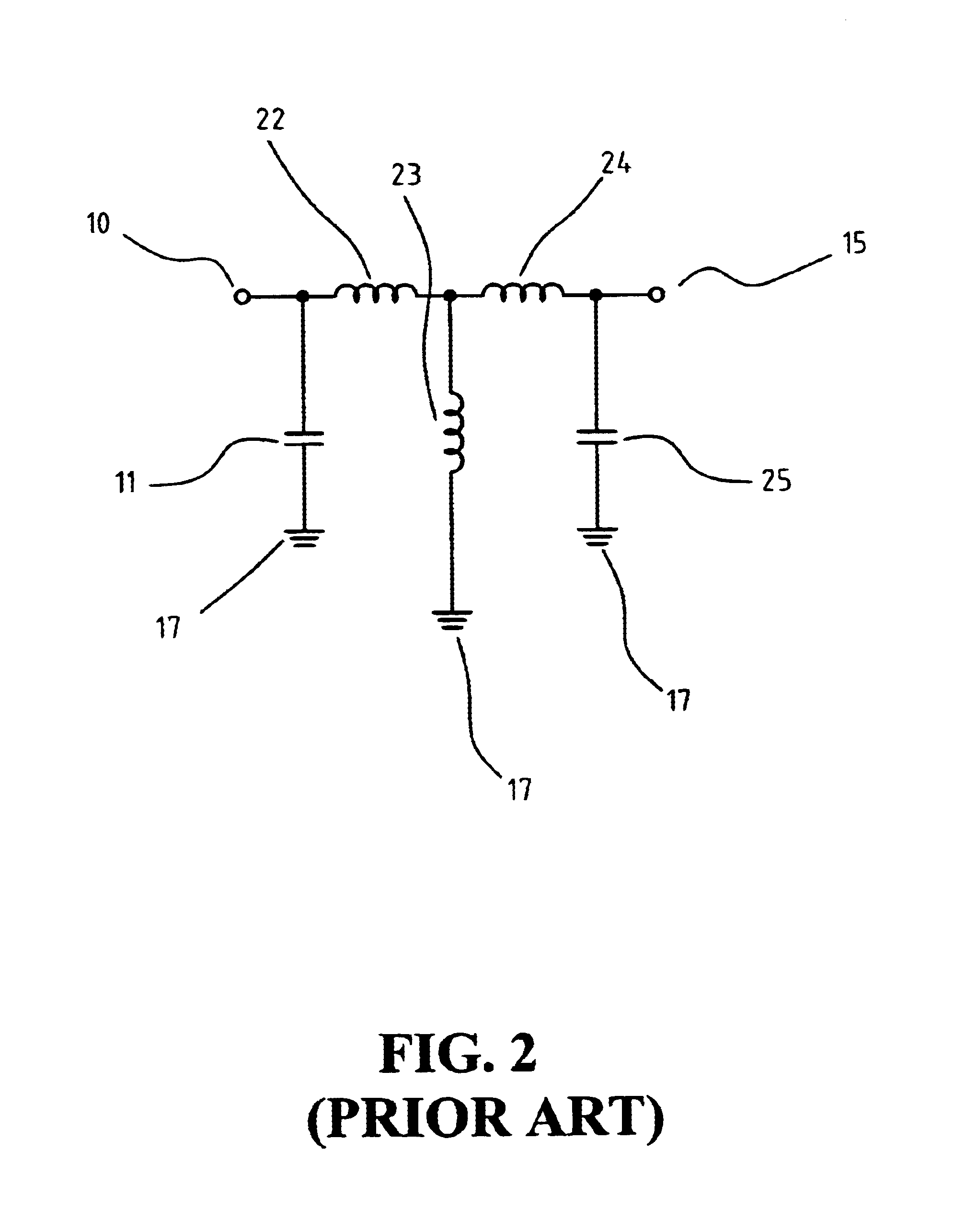 pi-Type band pass filter