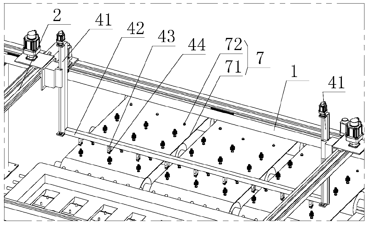 Track plate spiral rib sleeve installing machine