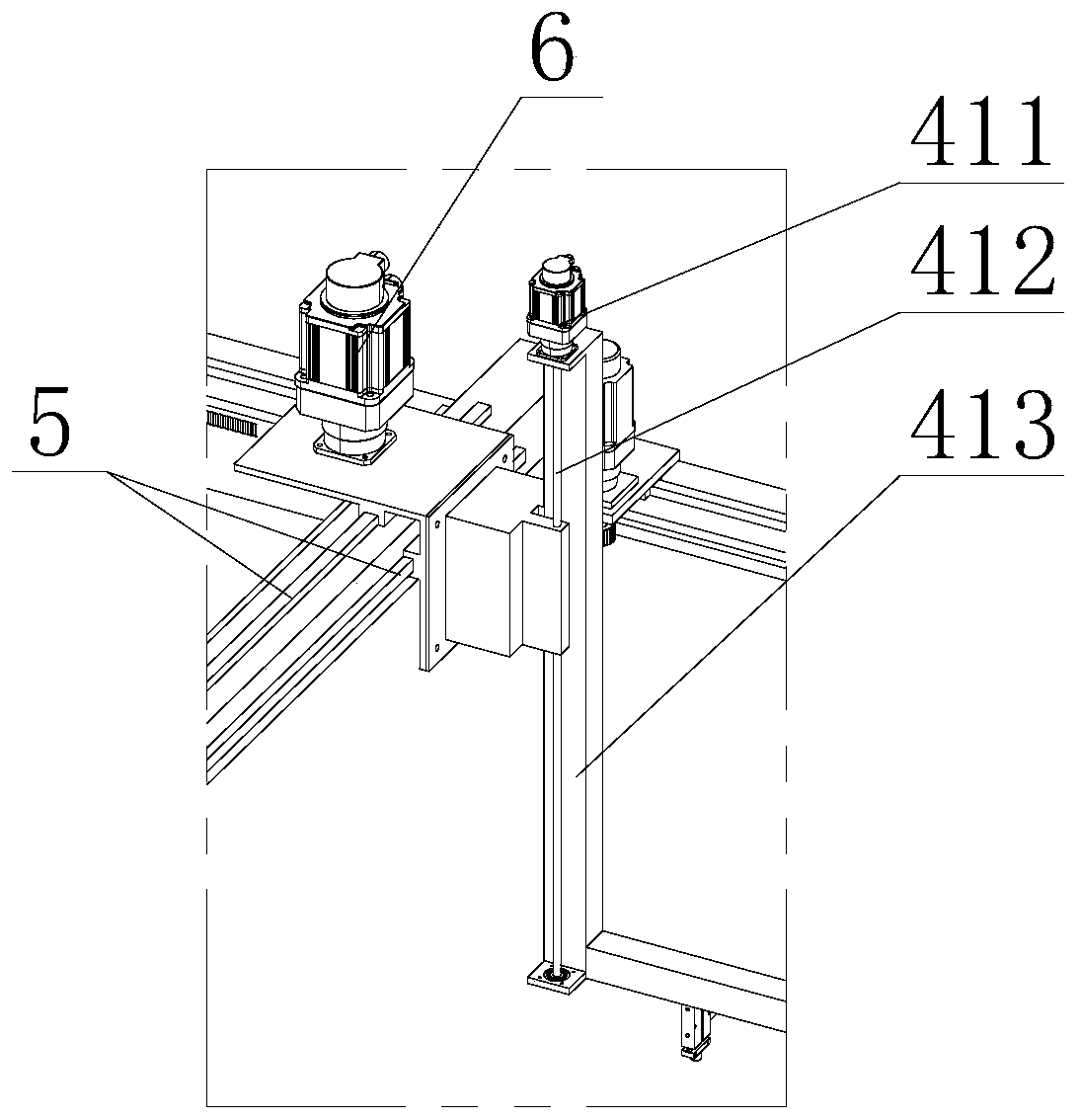 Track plate spiral rib sleeve installing machine